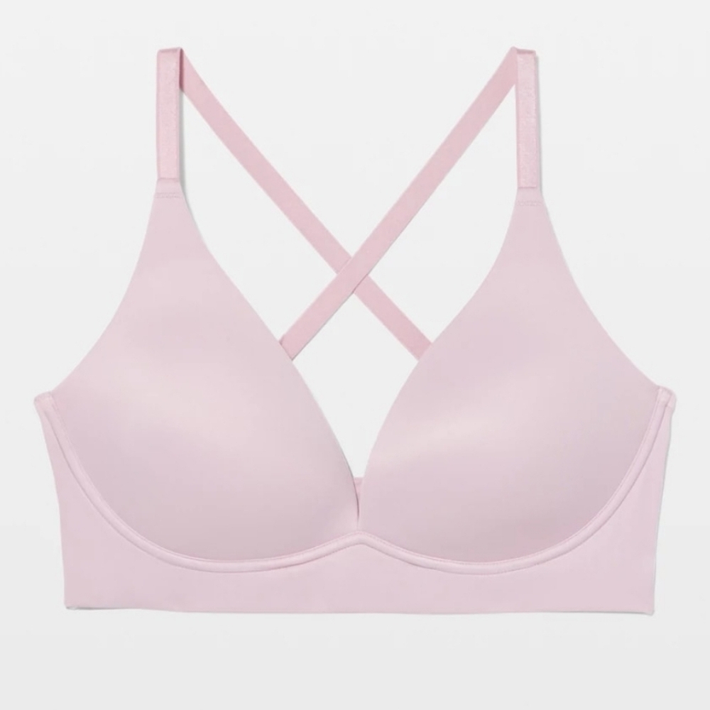 NEW Soma Enbliss Luxe Plunge Bralette Bra Intimates Pink Lilac Size Large